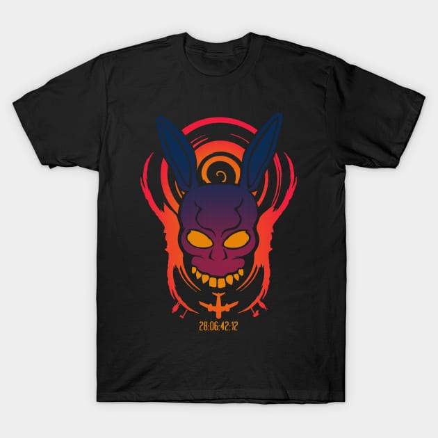 WAKE UP DESIGN  black tee donnie darko movie T-Shirt by thewizardlouis